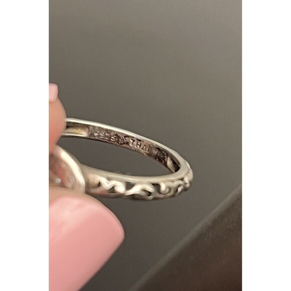 Silpada Ring Size 6 CZ 925 Sterling Silver Cubic Zirconia Belle Fleur - Picture 3 of 5